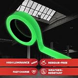XFasten Glow in the Dark Tape Yellow/Green 1 Inch x 30 Foot Duct Tape view 7