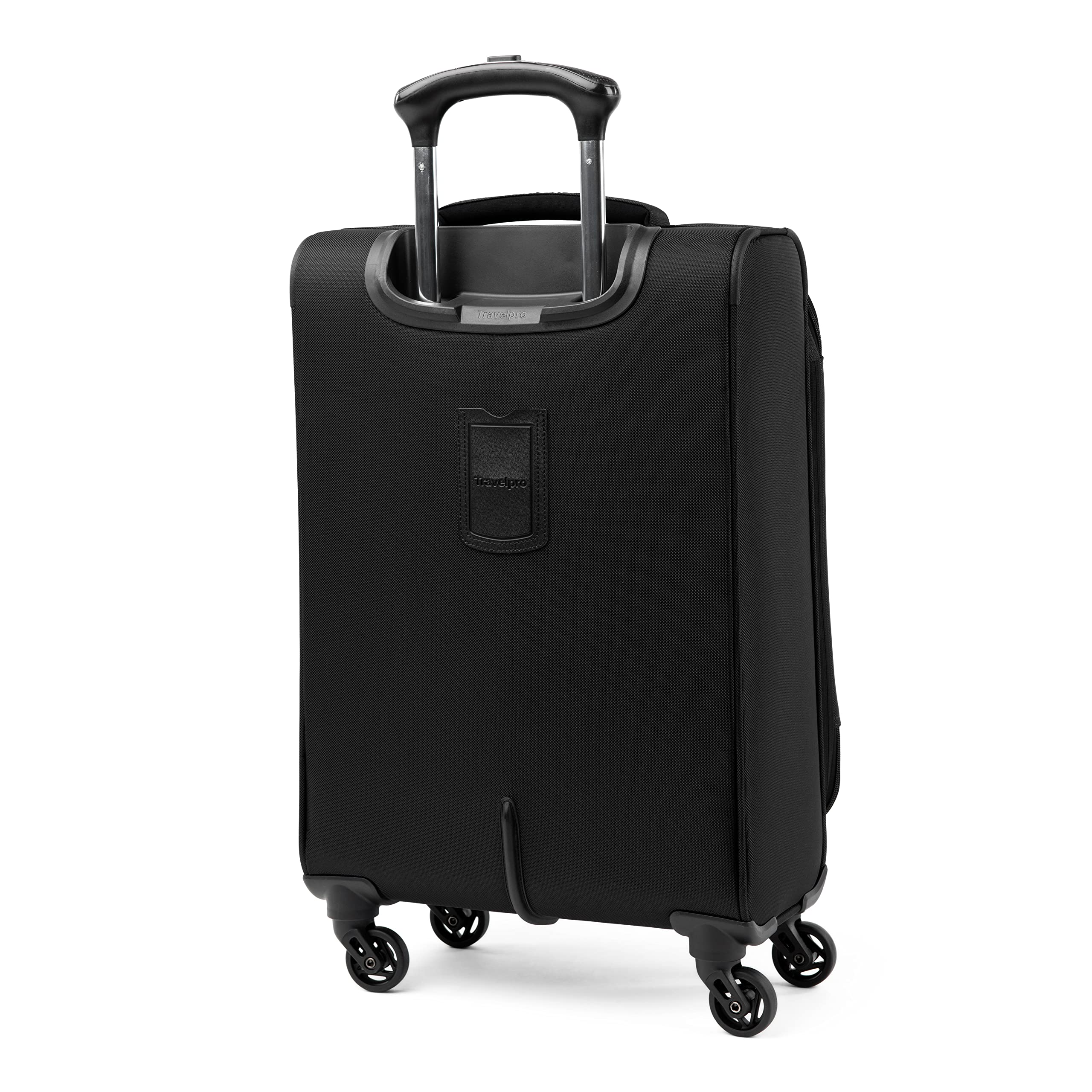 Travelpro Runway 2 Piece Luggage Set, Carry-on & Convertible Medium to Large Check-in Expandable Luggage, 4 Spinner Wheels, Softside Suitcase, Men and Women, Black