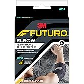 FUTURO Performance Comfort Elbow Support, Moderate Support Design Offers Customizable Levels of Compression and Support, Adjustable