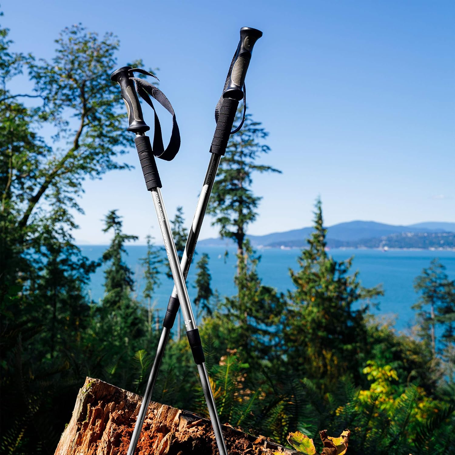 Bafx Products Trekking Walking Hiking Poles Adjustable for All Heights, Durable & Lightweight Aluminum : Sports & Outdoors