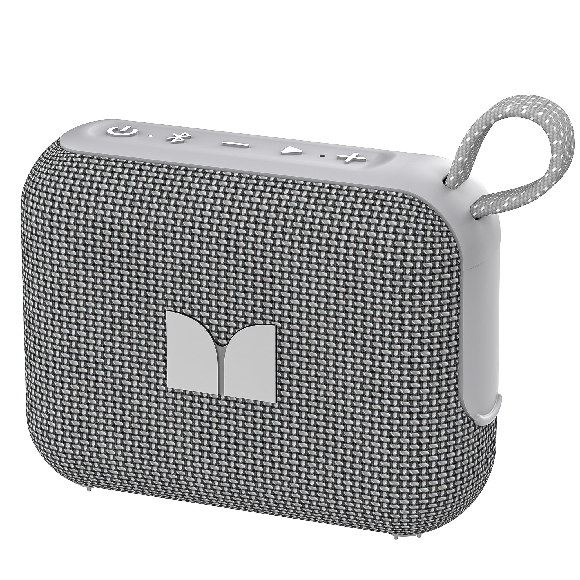 Photo 1 of Monster Cube 1 Portable Bluetooth Speaker, IPX7 Waterproof, Bluetooth 6.0, 20H Playtime, Powerful Stereo Sound, Speaker for Home, Outdoors and Travel, Grey
