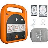 AED Trainer, Portable Training Device with 4 Scenarios, English Voice Prompts Only for First Aid Beginners Trainee Students