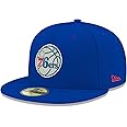 New Era Adult Men Philadelphia 76ers 59fifty Team Color Fitted Cap