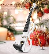 Vangoa Full Size 4/4 Electric Violin Solid Wood with Case & Accessories view 5