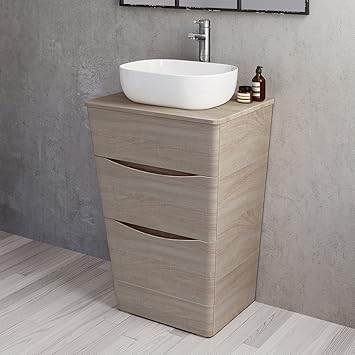 600mm Bathroom Furniture Countertop Vanity Unit Colette Basin