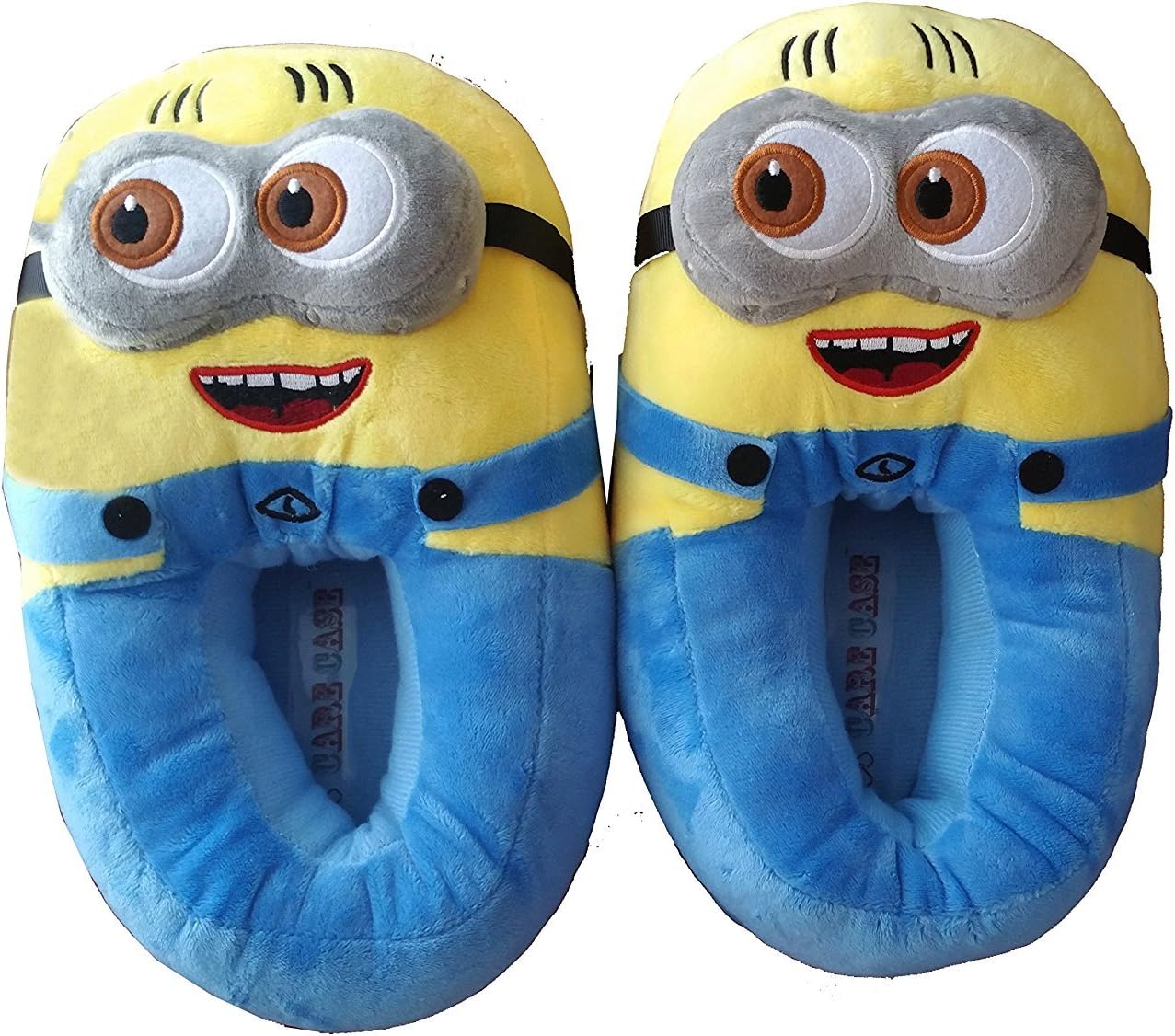 CARE CASE Girl's Blue Minion Plush Slippers - Free Size