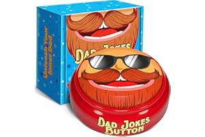 KEENTOX Dad Gifts for Fathers Day - 100+ Cheesy Dad Jokes + 60-Second Voice Recorder – Push for Laughs with Dad Joke Button – Last Minute Gifts for Dad, Husband, Grandpa, Men – Birthday Gifts from Daughter