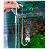 Clscea Aquarium Stainless Steel CO2 Atomizer for Rimless Tanks, DC300-20 | Length 20 centimeters, S disc, One piece steel tube, leak free