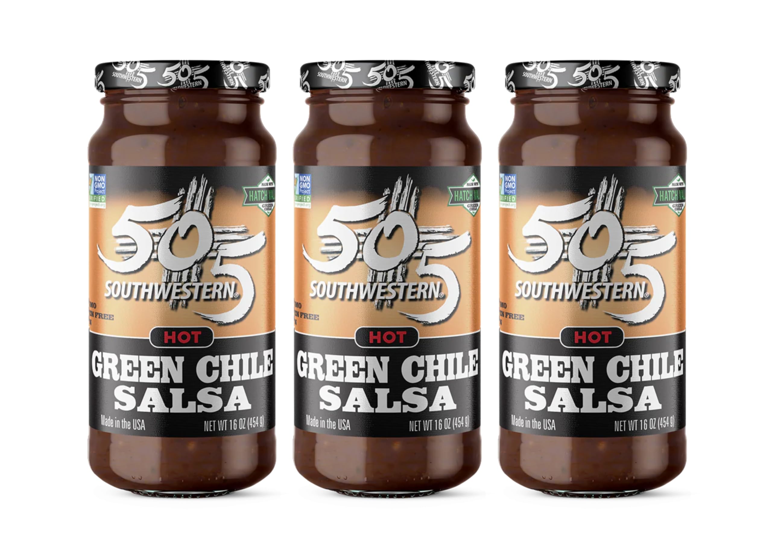 505 Southwestern (16 oz (Pack of 3), Green Chile Salsa Hot) Image