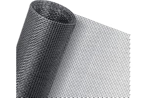 Senneny 39" x 106" Adjustable Window Screens, DIY Custom Fiberglass Screen Mesh, Window Screen Replacement for Windows Doors and Patio Screens, Premium Pet Screen (39" x 106", Gray)