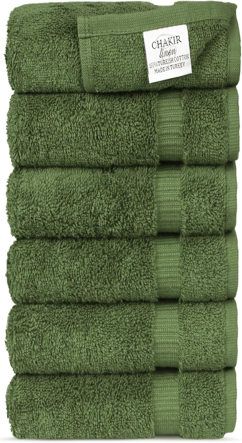 Chakir Turkish Linens Hotel & Spa Quality, Highly Absorbent 100% Turkish Cotton Bath Towels (4 Pack, Gray): Kitchen & Dining