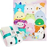 Get Trend Squishmallows Fleece Throw Blanket, Soft Cozy 59 x 51 Inch, Lightweight, Fluffy Bedding Couch Bed Sofa Decor, Gifts for Kids (Multi Squishmallows)
