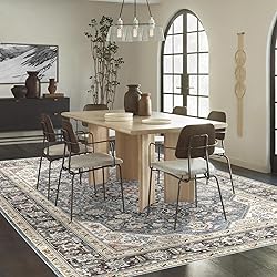 HILORUUG Washable Area Rug - 6x9 Bedroom Living