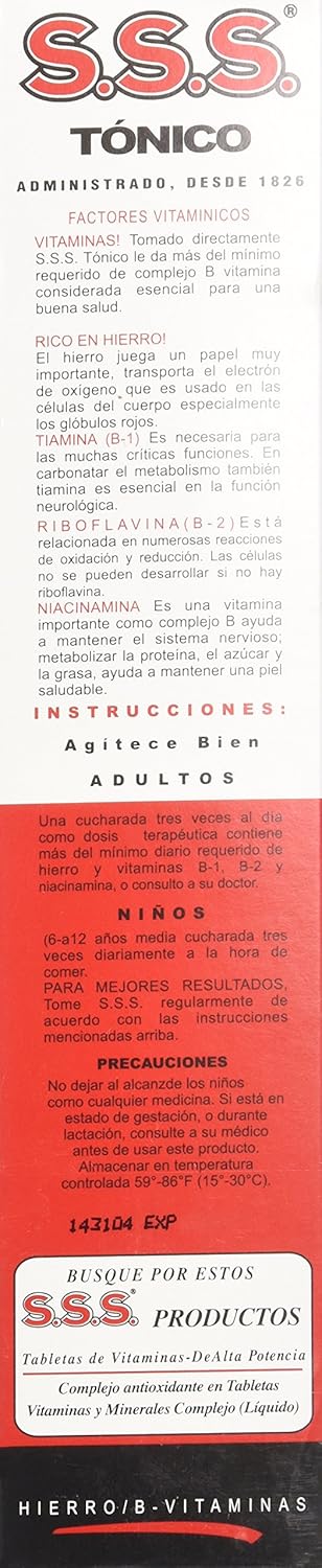 SSS Tonic Liquid 20 OZ: Health & Personal Care