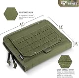 Wynex Tactical Folding Admin Pouch Molle Tool Bag Laser-Cut Design Utility view 3