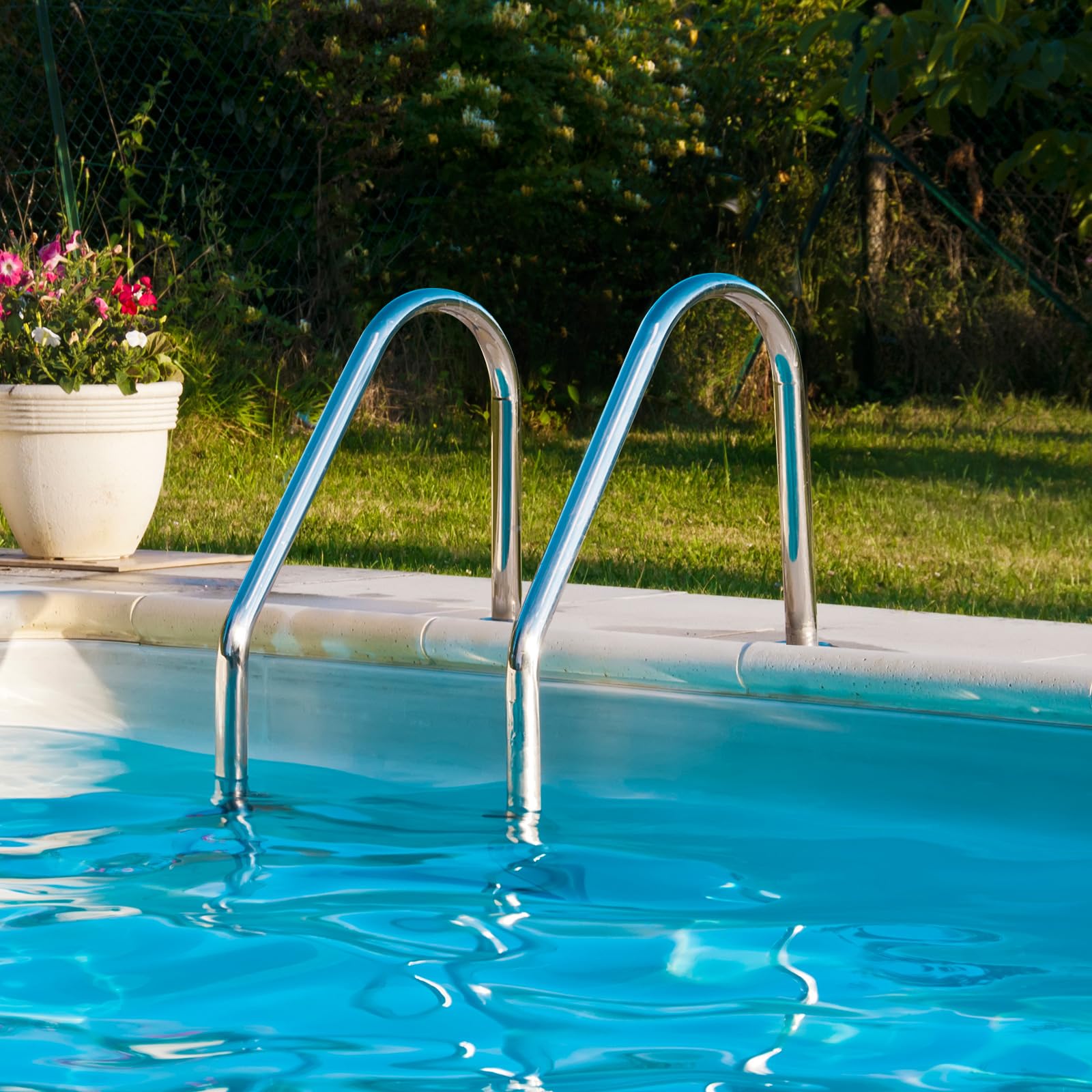 Photo 1 of *** SIMILAR IMAGE***Toolsempire Swimming Pool Ladder, 3-Step Stainless Steel In-Ground Pool Ladder with Non-Slip Steps & Handrails, Heavy Duty Entry and Exit System for Inground Indoor & Outdoor Pools