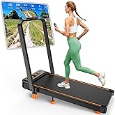 Walking Pad Treadmill with 10% Incline, Upgraded 3.5HP Low Noise Treadmills for Home, Trisomy 4 in 1 Foldable Treadmill, Walk