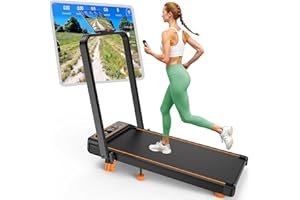 Walking Pad Treadmill with 10% Incline, Upgraded 3.5HP Low Noise Treadmills for Home, Trisomy 4 in 1 Foldable Treadmill, Walk