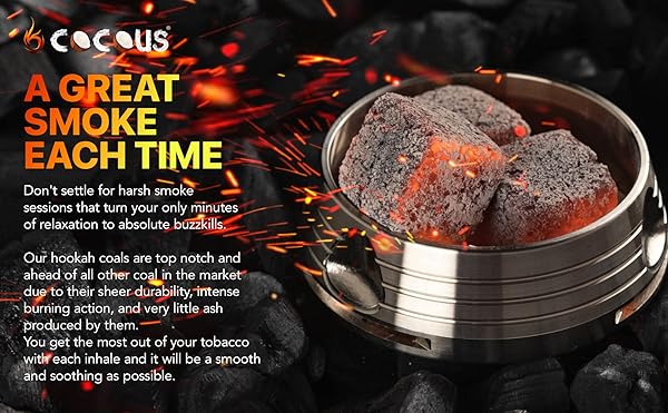 COCOUS NATURAL COCONUT CHARCOAL INCENSE HOOKAH SHISHA NARGUILE COAL COCONUT SHELL BRIQUETTE COALS 1KG-72 PIECES 25MM CUBES