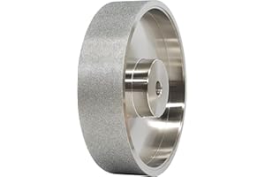 GYTYCATAH CBN Grinding Wheel, Dia 6" x 1.5" Wide with 1/2" Arbor, Diamond Grinding Wheel for Sharpening High Speed Steel, Grit 180