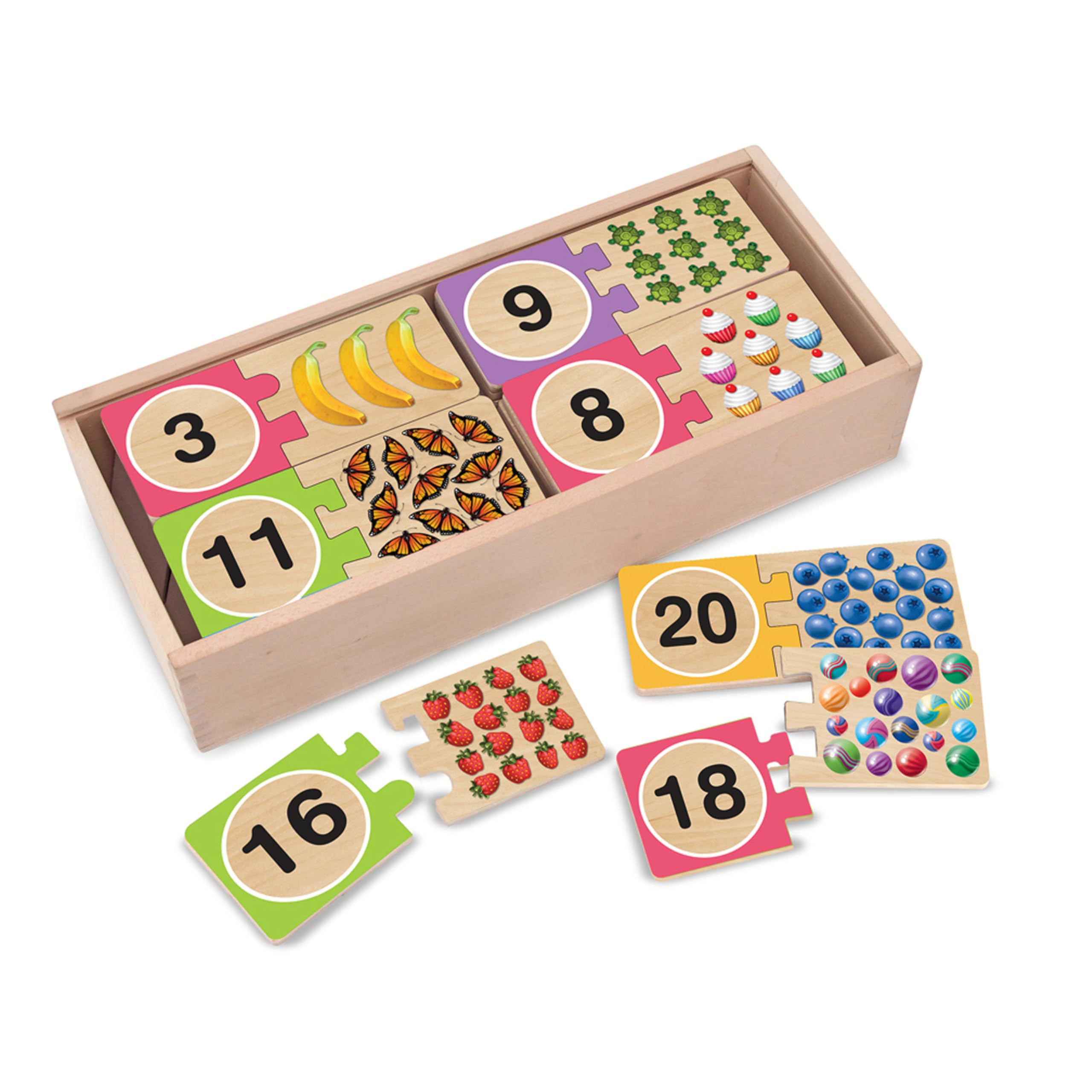 Melissa & Doug Self-Correcting Number Puzzles, Developmental Toy, Motor Skills, 3+, Gift for Boy or Girl — image 1