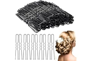 U Shape Bobby Pins, 200 Pcs Hair Pins for Buns, 6cm/2.3inch Hair Accessories for Women Girls,Hairdressing Salon and Dancing F