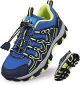 UOVO Boys Trainers Low-Top Waterproof Hiking Shoes Blue Yellow UK 5.5 view 1