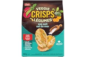 Dare Veggie Crisps Sea Salt - Popped Crisps Made with Real Vegetables, Crispy Plant Based Snacks 100g
