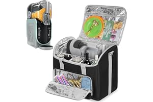 Yarwo Travel Bag Compatible with Ninja Slushie Machine FS301, FS300 & FS299, Waterproof Carrying Case with Flexible Dividers 