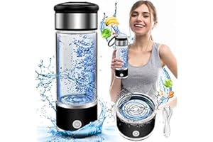COFEYMERA Hydrogen Water Bottle, Portable Hydrogen Water Bottle Generator, Ion Water Bottle Improve Water Quality in 3 Minutes, Water Ionizer Machine Suitable for Home, Office, Travel and Daily Drinking(Black)