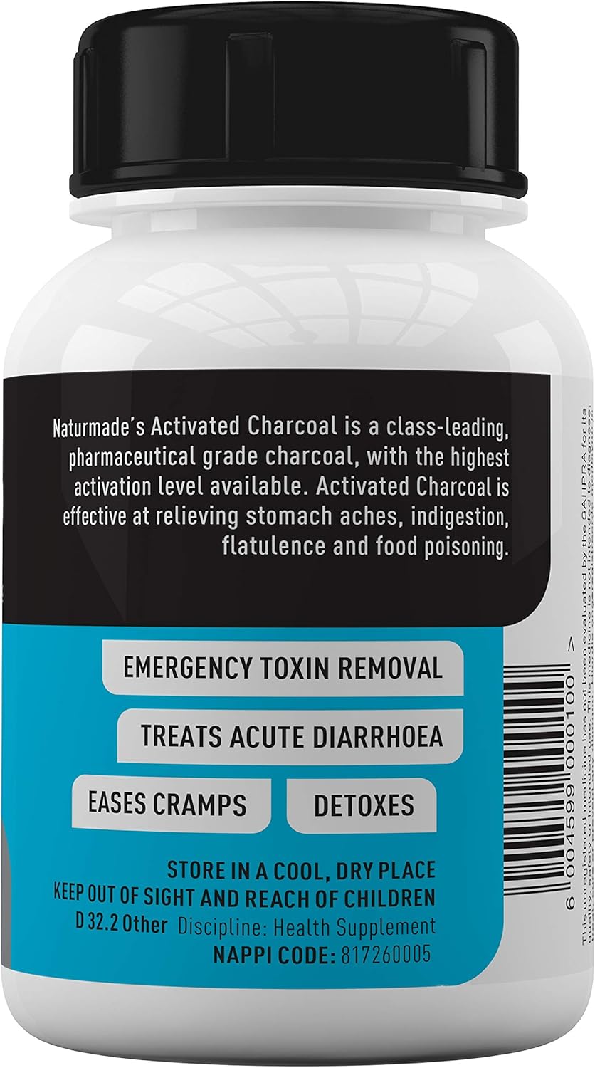 Activated Charcoal Tablets.”Charco Tabs 120’s”. 120 Tablets. Absorbs
