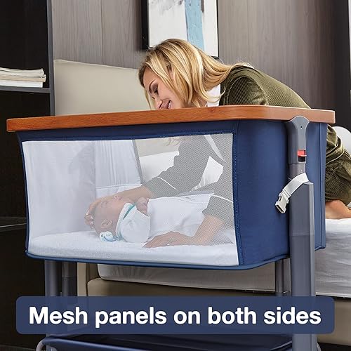 RONBEI Baby Bassinet Bedside Sleeper, Bedside Bassinet with