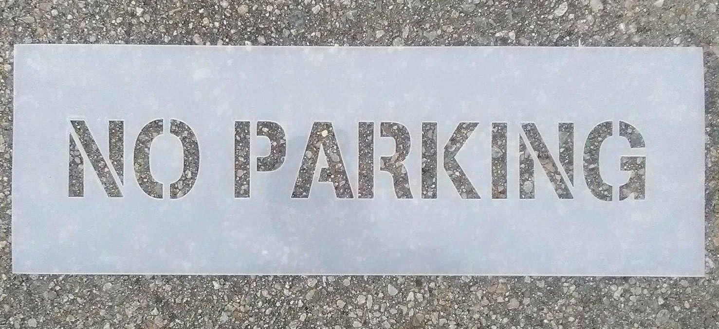 3 Inch"NO Parking" Stencil Industrial Grade
