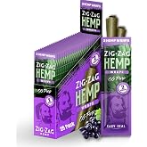 ZIG-ZAG Hemp Wraps 25-Pack - OG Purp (2 Wraps Per Pack) | slow burning xtra large rolling papers