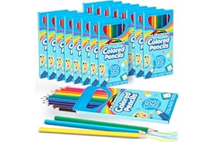V-Opitos 168 Count Colored Pencils for Kids, 14 Pack Bulk Colored Pencils in 12 Colors, Pre-sharpened Coloring Pencils, Ideal School Supplies & Classroom Prizes, Kids Party Favor