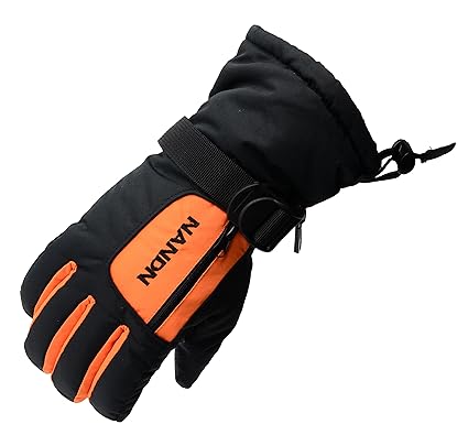 Arcweg Skihandschuhe Herren Kinder ab 5 Jahre Damen Snowboard Handschuhe Wasserdicht Winter Extrem Warm Atmungsaktiv Futter L