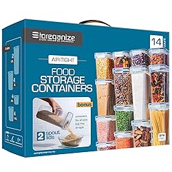 Storeganize Airtight Food Storage Containers With