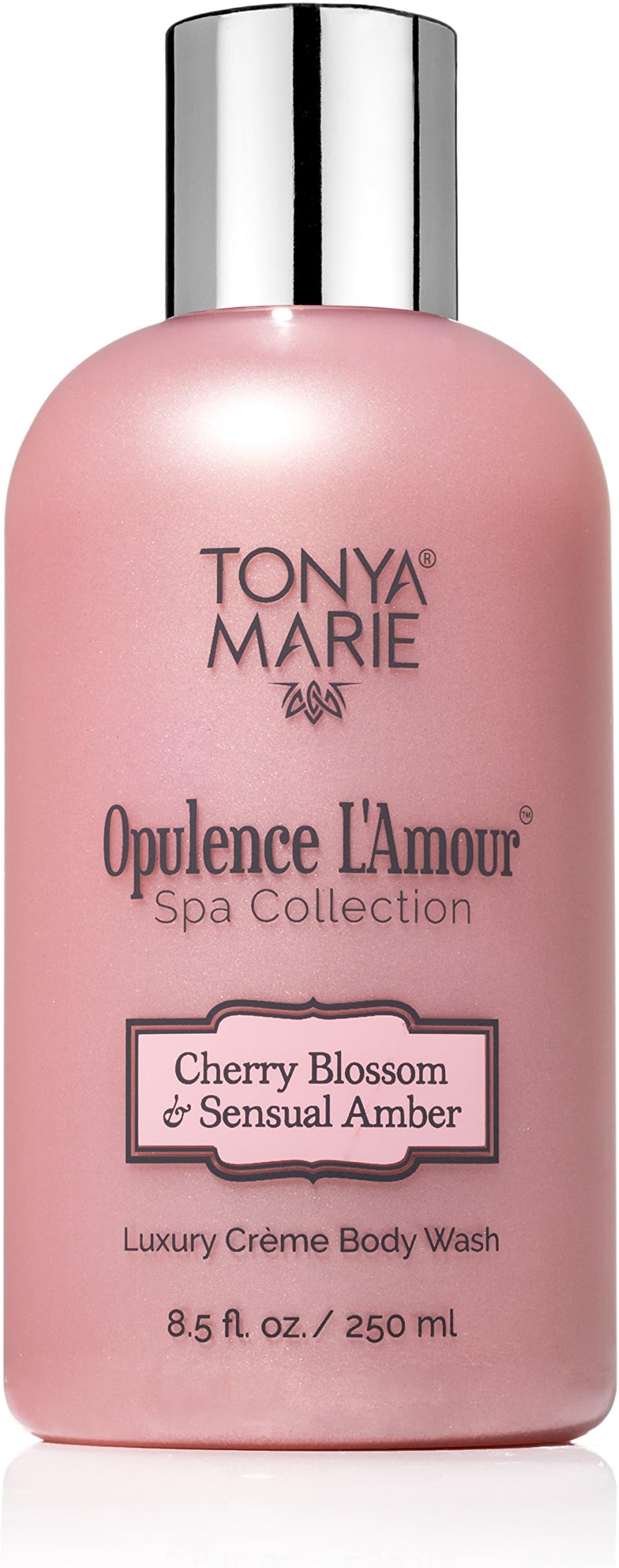 Soft Soap. Body Wash for Women. Moisturizing & Perfumed Bath Wash. Scented Liquid Body & Hand Soap For Dry Skin | Opulence L'Amour Cherry Blossom & Sensual Amber by Tonya Marie | A Luxury | 8.5 fl.oz