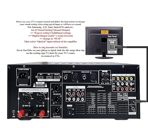 IDOLpro 3000Watts IP-4000 Mixing Amplifier IPS-680 Speaker Plus
