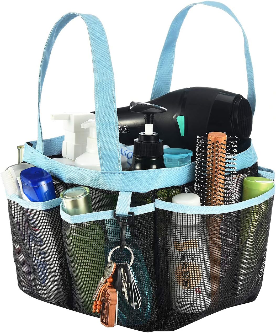 Haundry Mesh Shower Caddy Tote, Large College Dorm Bathroom