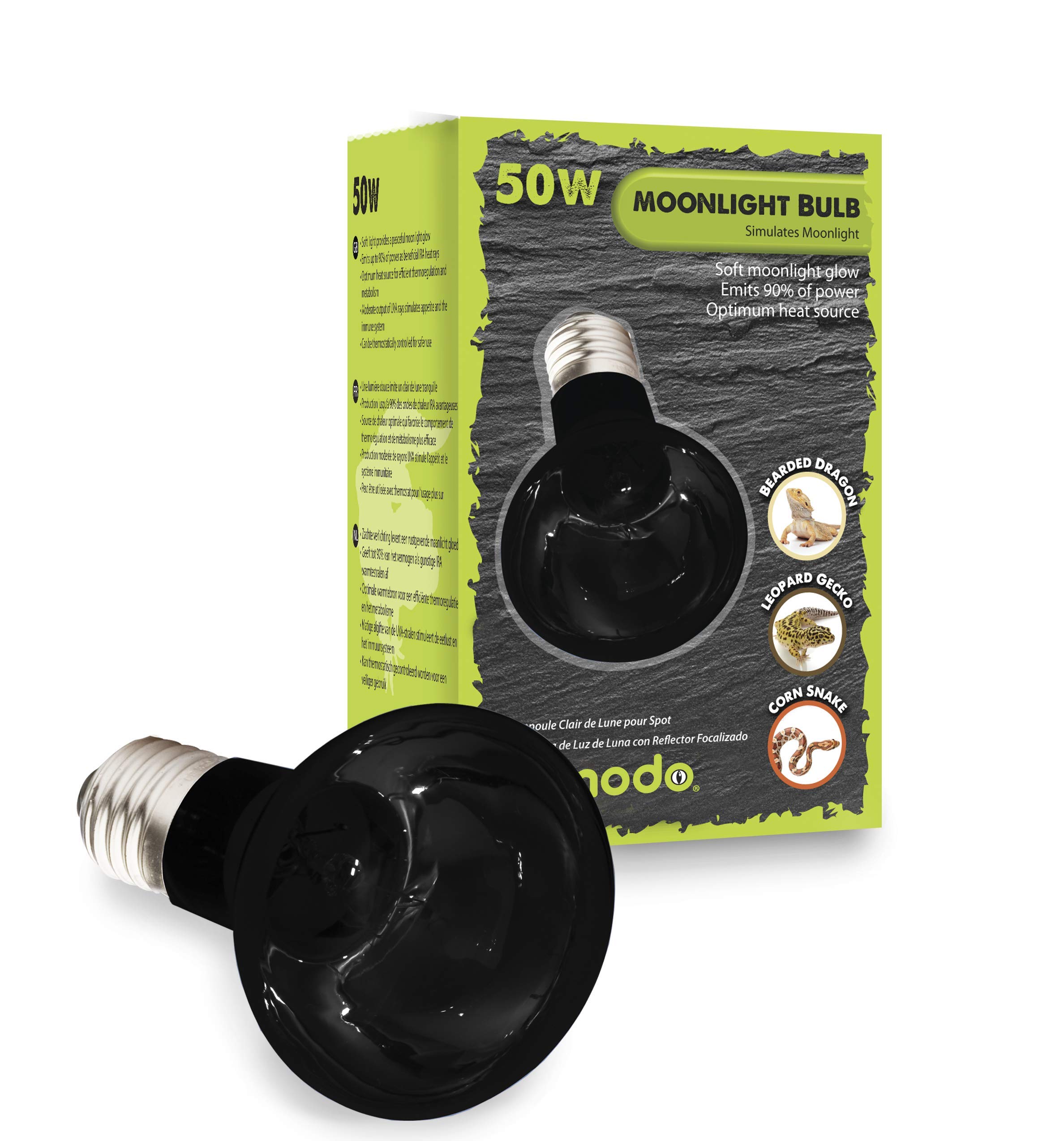 Komodo Nightglow Spot Lamp ES, 50 Watt, Black
