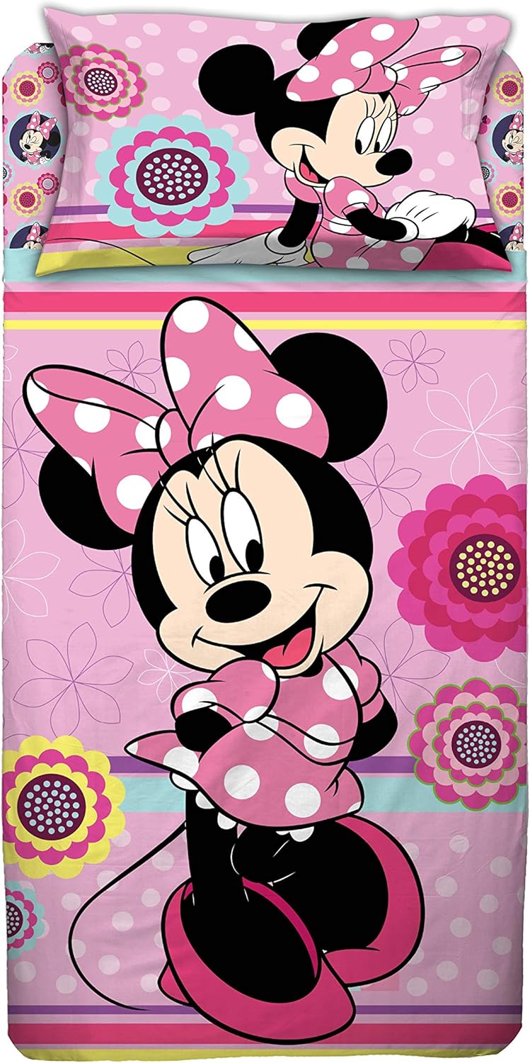 Minnie Completo Cama, Rosa, Individual