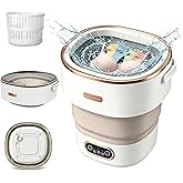 Esspoxi Mini Washing Machine 16L Foldable, Portable Washer for Underwear | Cleans socks baby small clothes, 3 wash modes spin drying, collapses to 5.5" , for travel, camping, dorms &amp; apartments