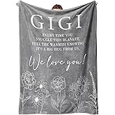GiltGlimmer Gigi Gifts for Grandma, Gifts for Gigi Blanket, Grandma Birthday Gift from Grandkids, to My Gigi Throw Blanket 50" x 60"