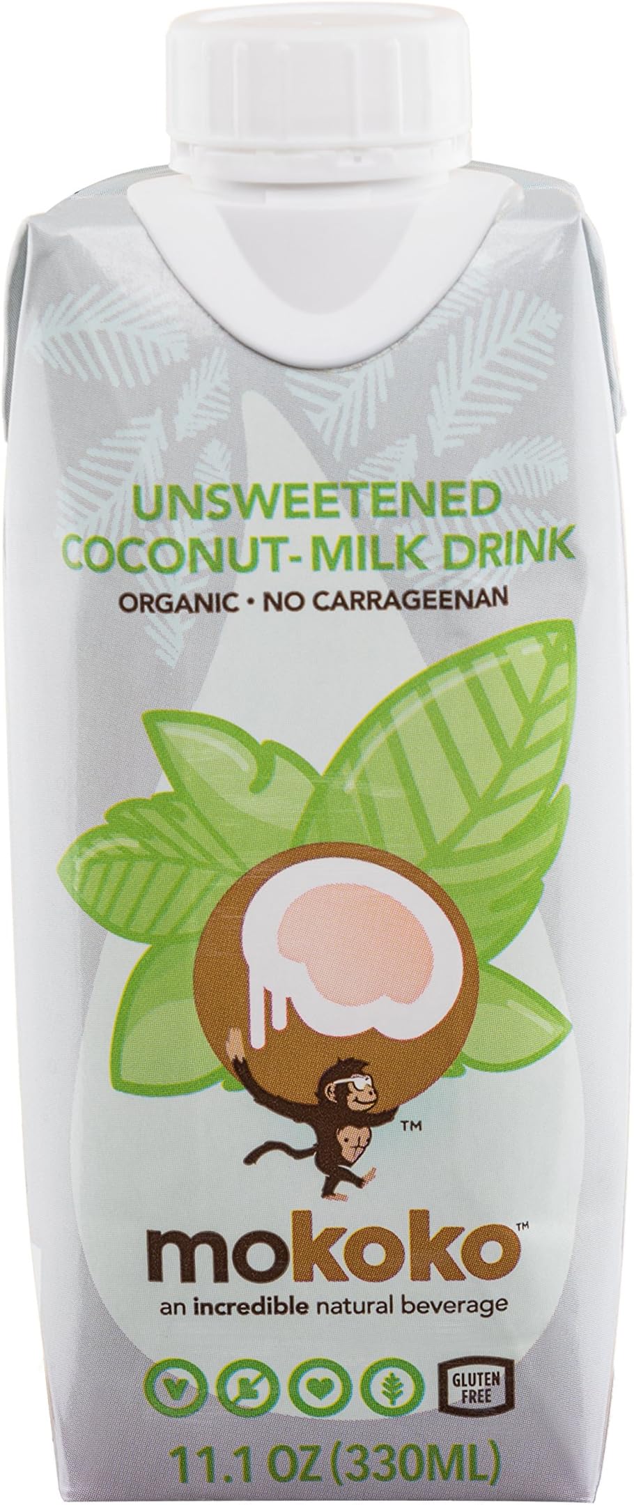Mokoko Coconut Milk (Pack of 12) 330ml/each (Unsweetened)