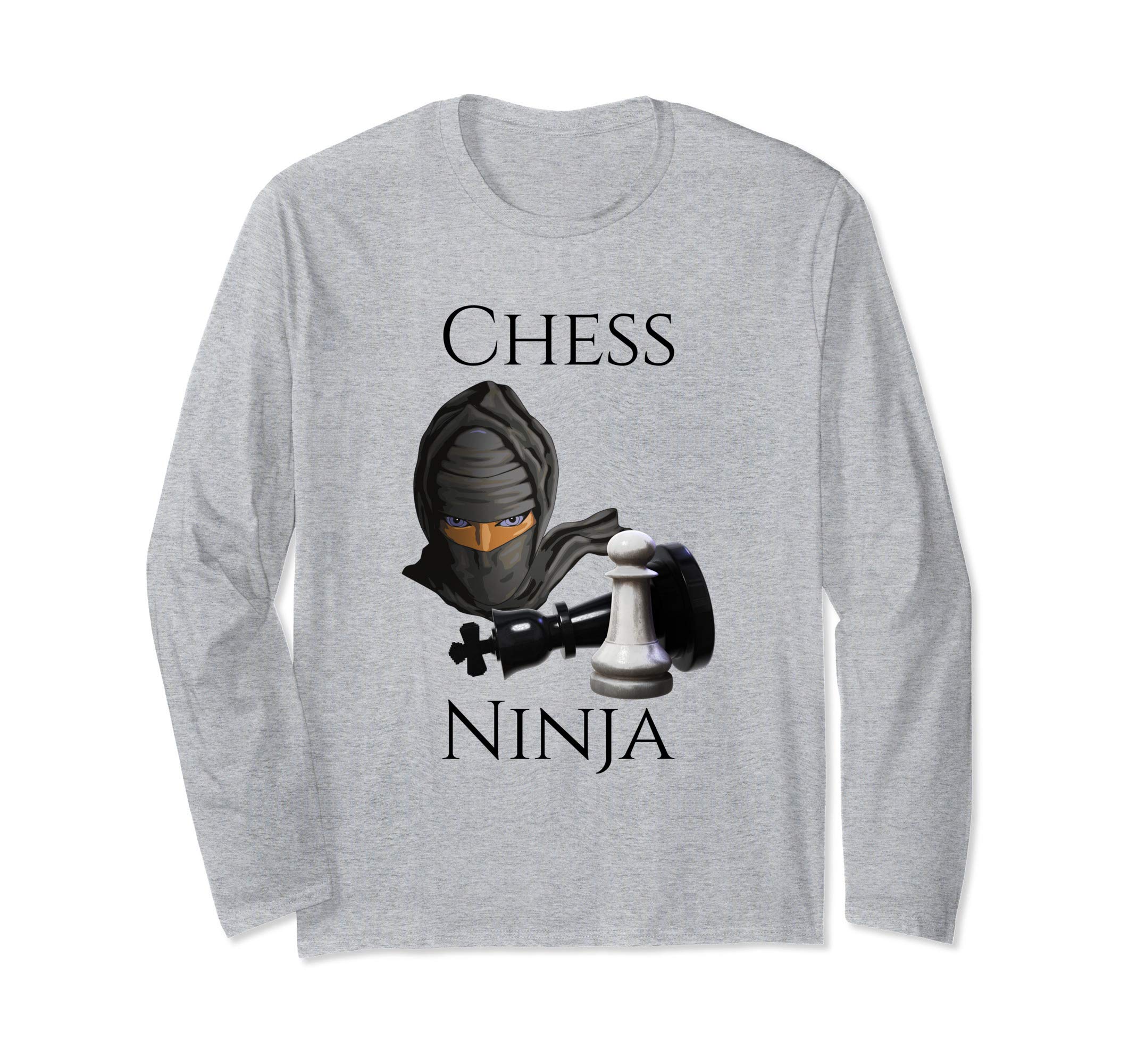 Funny Chess Ninja Chess Player Long Sleeve T-Shirt