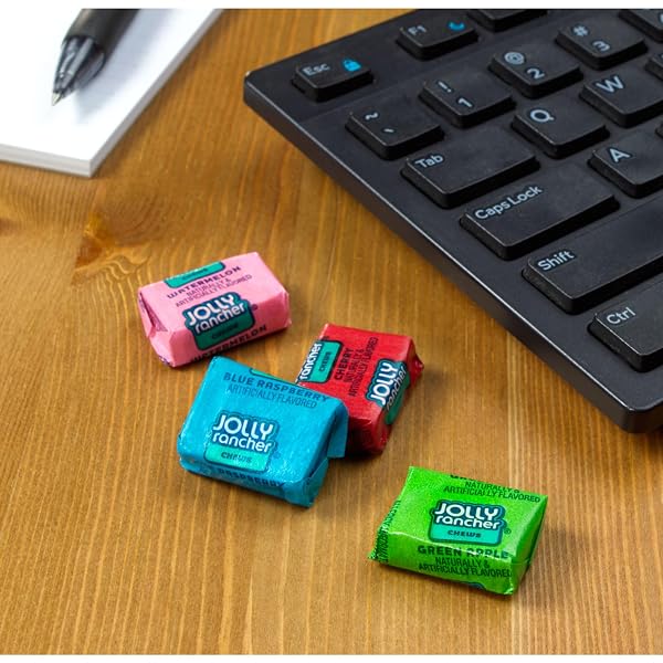 JOLLY RANCHER CHEWS ASSORTED FRUIT FLAVORED CANDY BOX, 2.06 OZ (12 COUNT)