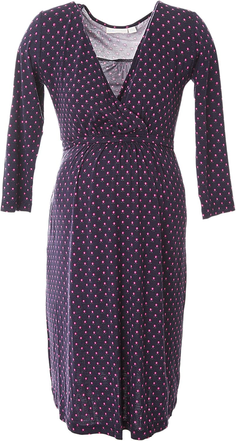 Jojo Maman Bebe Maternity Jersey Printed Wrap Dress 12 at Amazon Women