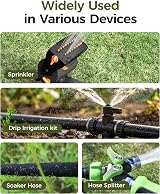 Diivoo Water Sprinkler Timer, Brass Inlet/Outlet, Flexible Irrigation view 8