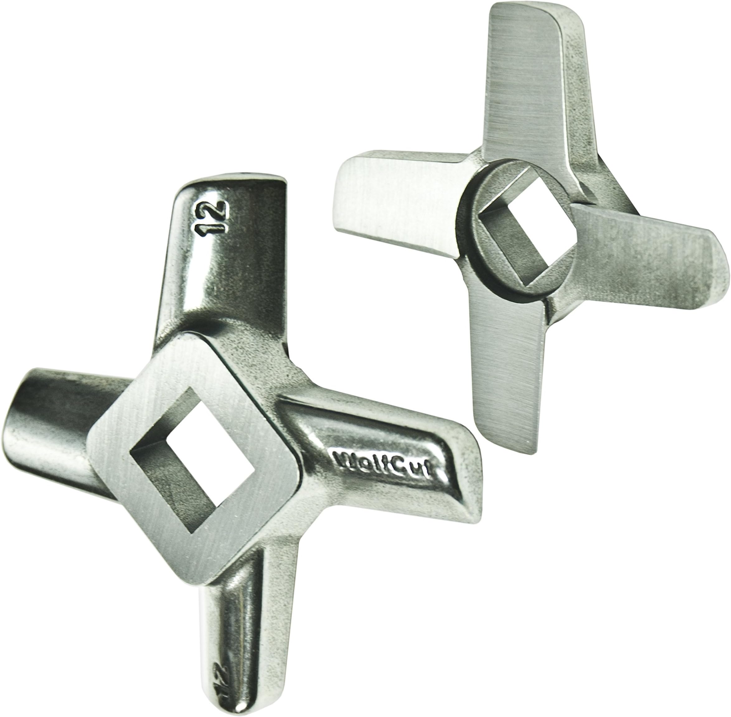 WolfCut Stainless Steel Cross Blade Flat Size 10 & 12 – For Mincer Jupiter – Bosch – Alexander – Gastroback – Prospero